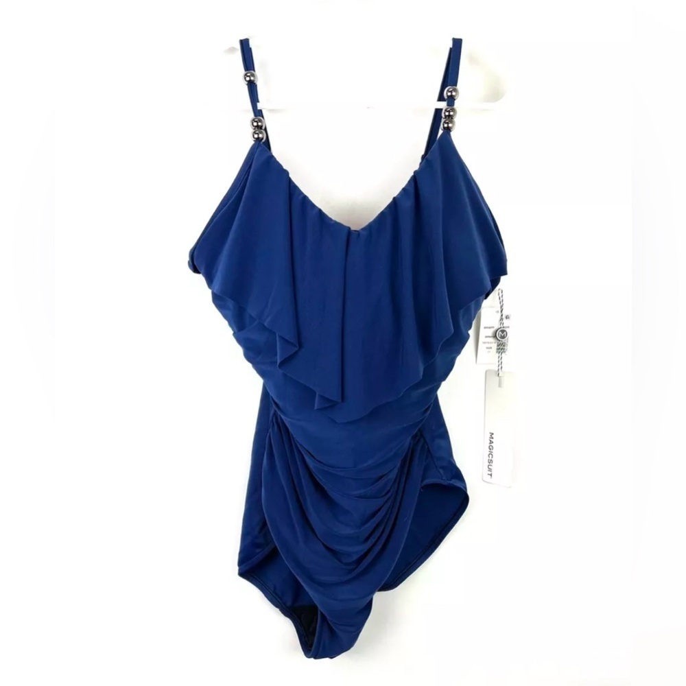 Magicsuit Isabel Tummy Control Swimsuit Blue Size Womens 14